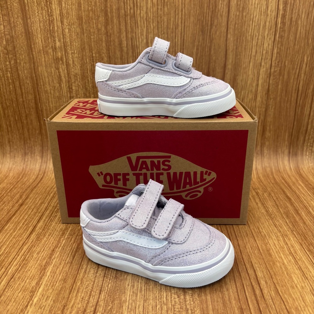Vans Brooklyn Ls V Toddler 5.0 Evening Haze Purple‎ Foil Suede VN000D7XUUI NEW